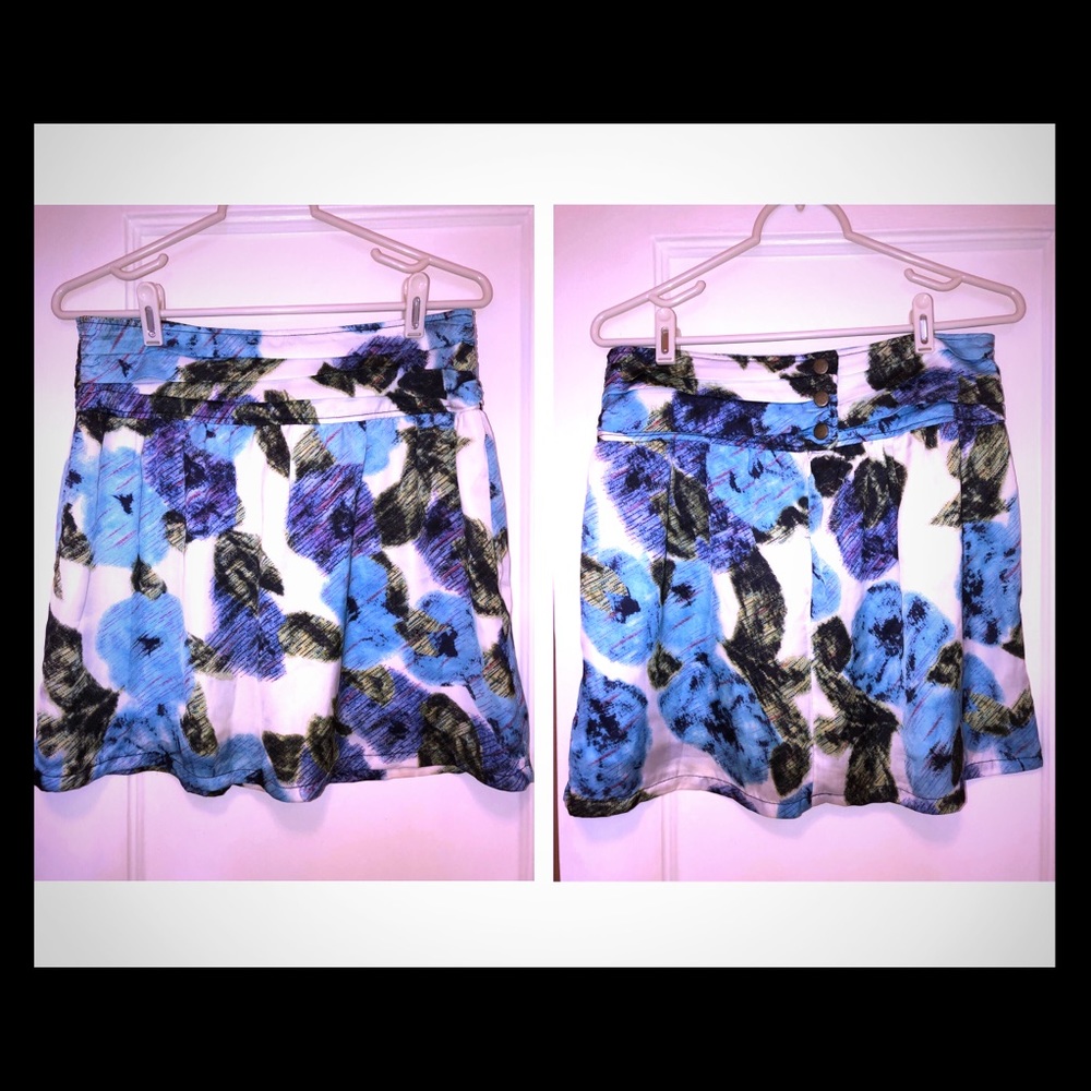 Color patch print Skirt Size S